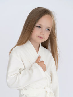 Халат детский молочный