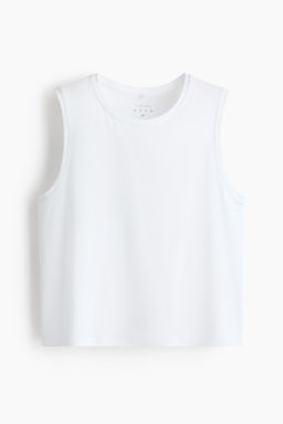 Camiseta de deporte boxy sin mangas con DryMove - H&m фото 2