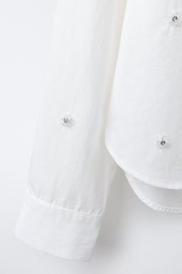 SHINY FLORAL SHIRT - Zara фото 4