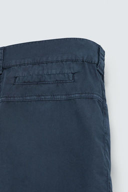 WASHED COTTON BERMUDA SHORTS - Zara фото 30