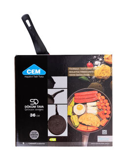 Сковорода 36 см с АПП, цвет: красный, арт. TCDSD30203619