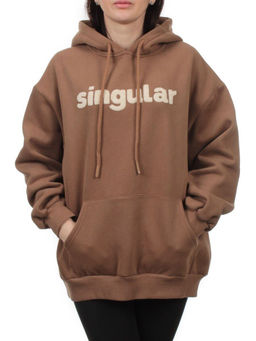 2622 BROWN Толстовка женская (85% хлопок, 10% полиэстер, 5% спандекс)