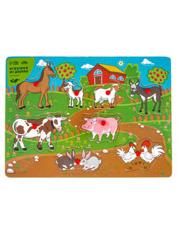 Рамка - вкладыш Весёлая ферма, 8 элементов - Лесная мастерская фото 5