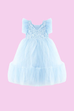 Mavi K?z Cocuk Dogum Gunu/Parti/Dugun Abiye Tutu Elbise TKDSS24EL00011 - Trendyolmilla фото 5