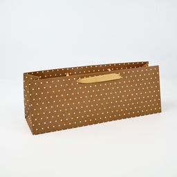 Цена за 2 шт. Пакет под бутылку «Горошек», 36×10×13 см