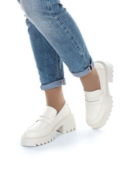 03-C1801-3 WHITE Лоферы женские (натуральная кожа) - No name фото 3