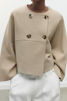 KNIT WRAP CARDIGAN - Zara фото 2