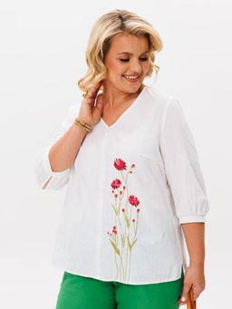 Костюм BRELA 2414 белый+зеленый