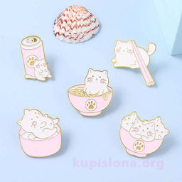 Брошь-значок Cats eat