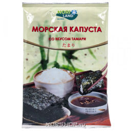 Хрустящая морская капуста со вкусом тамари Премиум Nori Land, Корея, 18 г Акция