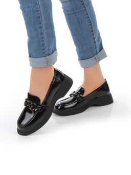 03-DCO137-5 BLACK Лоферы женские (натуральная кожа)