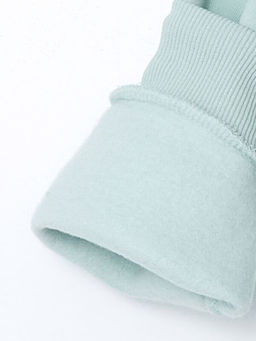 Bisiklet Yaka Bask?l? K?z ?ocuk Sweatshirt