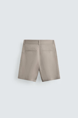 RELAXED FIT PLEATED BERMUDA SHORTS - Zara фото 8