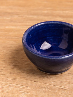 Соусник, 3.5×3.5×1.5 см, керамика, тёмно-синий