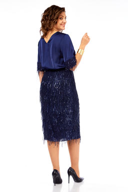 Платье Olga Style С982 синий