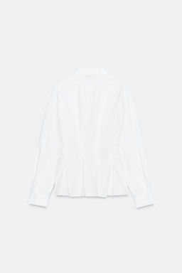 CAMISA POPEL?N PINZAS ESPALDA / Blanco - Zara фото 8