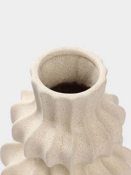 Ваза настольная керамика "Виргил" 20х10 см, молочный