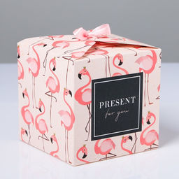 Коробка подарочная складная, упаковка, Present for you, 12×12×12 см
