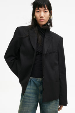 Blazer de botonadura sencilla en mezcla de lana - H&m фото 2