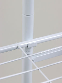 Подставка для цветов Greengo, 4 полки, 43×22×82 см, напольная, металл, белая