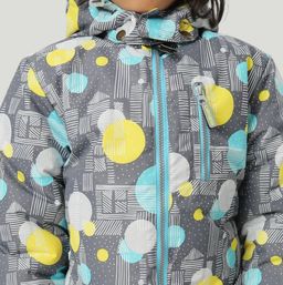 Зимний комбинезон для детей с лямками, MATTY 2210 Серый-жёлтый - Caimano фото 7