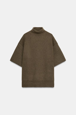 OVERSIZED WOOL HIGH NECK SWEATER - Zara фото 2