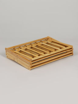 Стеллаж универсальный, 4 полки, 50×25×68 см, напольный, открытый, Greengo