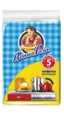 ДОННА РОЗА салфетки вискозные (5шт)