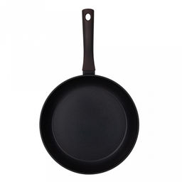 Сковорода с антипригарным покрытием д28см Аспайр, h5,3см, s3мм, дно д22,5см, s3,3мм, кованый алюминий, бакелитовая ручка с покрытием soft-touch, темно-фиолетовый, TalleR (Китай) Подходит для всех видов плит, включая индукционную. - Домашняя мода фото 3