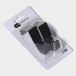 Цена за 2 шт. Крючки надверные SAVANNA Black Loft, 2 шт, металл, 4,362,5, цвет чёрный  фото 5