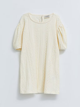 Bisiklet Yaka Fisto Detayl? K?sa Kollu K?z ?ocuk Bluz