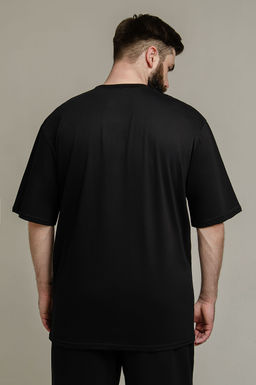Арт. 61137 Футболка мужская оверсайз 48-56 (5 шт) Цвет:черный - Идеал фото 13