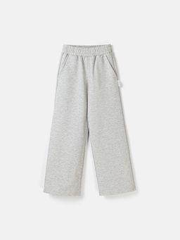 Брюки палаццо облегченные Серый меланж 7+ - Bungly фото 2