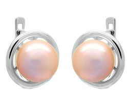 Серьги из серебра жемчуг, см031р