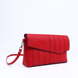 Сумка-клатч на магните, длинный ремень, цвет красный - Simaland фото 3