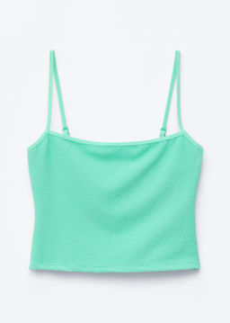 Top tankini de escote cuadrado