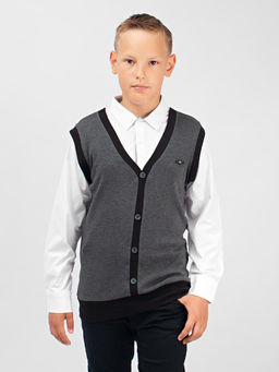 Джемпер-обманка для мальчика Соль&Перец уценка  фото 3