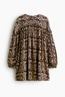 Vestido oversize en tejido jacquard