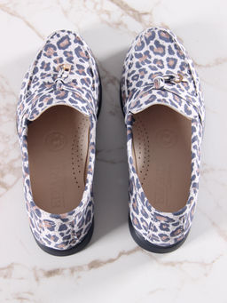 Лоферы туфли EDART 170.2614 bl. белый леопард  фото 12