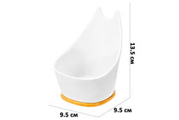 Подставка под ложку 180 мл 9,5*9,5*13,5 см Айсберг на бамбуковой подставке - Elan gallery фото 2