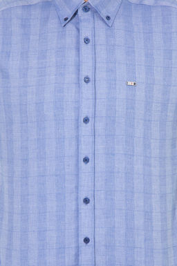 Erkek Mavi Uzun Kollu G_mlek