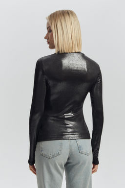 Лонгслив с эффектом металлик - Mollis фото 4