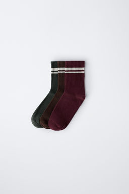 3-PACK OF LONG SOCKS WITH STRIPES