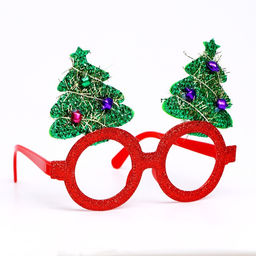 Очки карнавальные новогодние «Ёлочки» МИКС