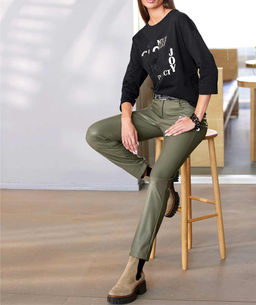 Блузка с рисунком, черная - Heine фото 5