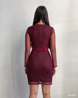 Платье Киара (бордовый) *! - Nadi bordo фото 2