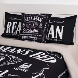 Постельное бельё евро Этель Real Man, ранфорс