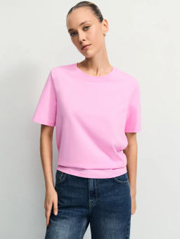 Базовая футболка из хлопка / Zarina  фото 6