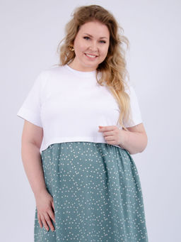 Платье Виттория, вискоза/кулирка До 60 размера - Малина фото 87