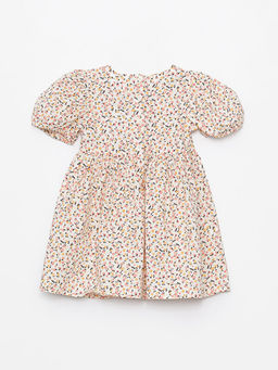 Bisiklet Yaka K?sa Kollu Bask?l? K?z Bebek Elbise - Waikiki фото 2